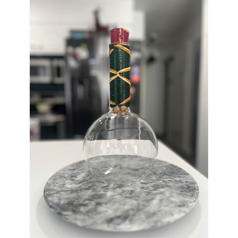 1950s Mid-Century Modern Wine Pyrex Glass Decanter